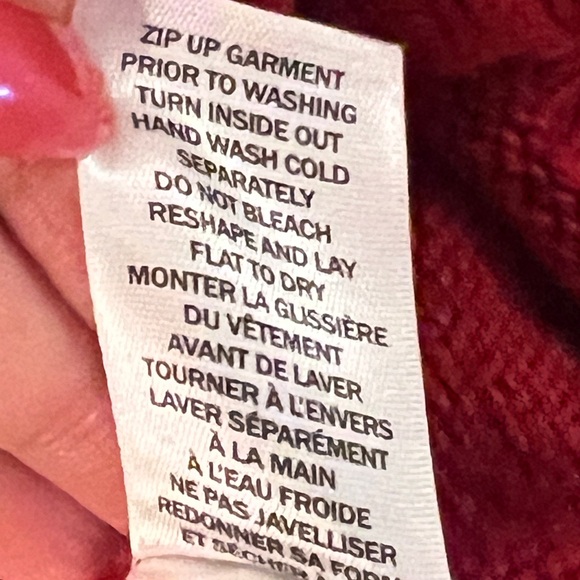 Northern Reflections Cardinal Red Patterned Women's Sweater M Petite - Picture 7 of 12